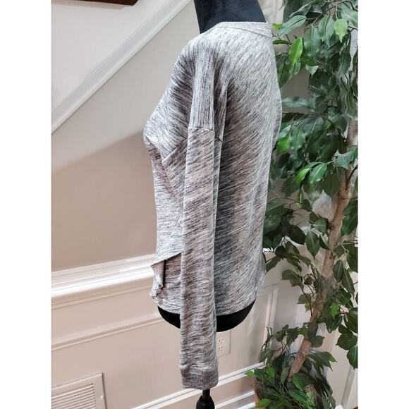 Abercrombie Women's Gray Cotton Round Neck Long Sleeve Pullover Knit Sweater S - Picture 6 of 13